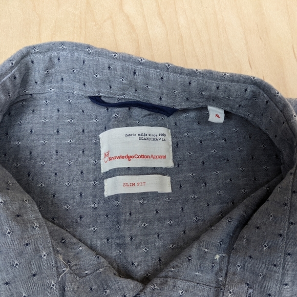 Knowledge Cotton Apparel, Slim fit, Eco-friendly Button Down (XL) - Picture 3 of 11